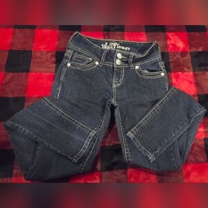 Wallflower Women's Dark Blue Skinny Jeans Sz. 0